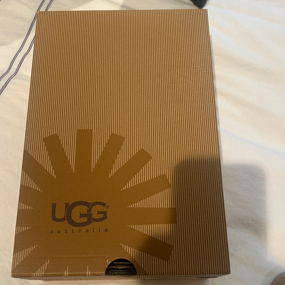 UGG Kids Brown Suede Slippers - Picture 4 of 7